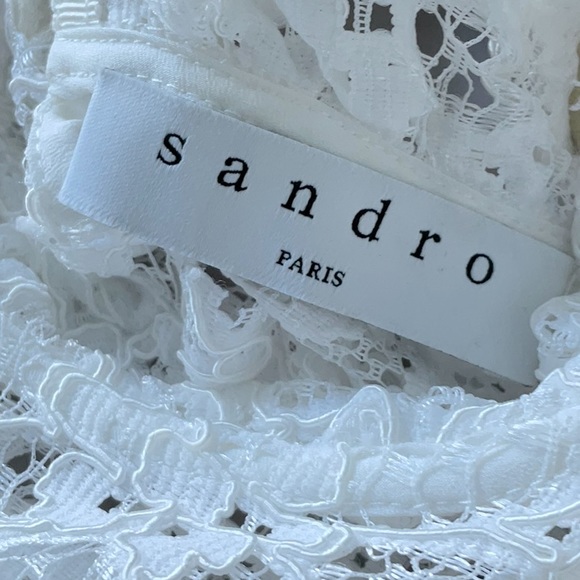 Sandro Colette lace blouse NWT size L - Picture 7 of 9